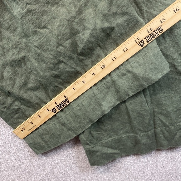 Jessica Simpson wide leg pull on cargo trouser pants XL olive green linen blend - Picture 5 of 11